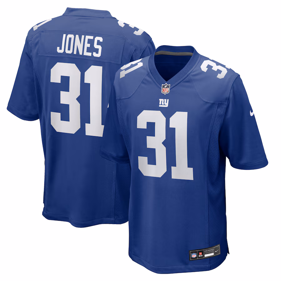 Men's New York Giants Nic Jones Nike Royal Team Game Jersey - Jersey