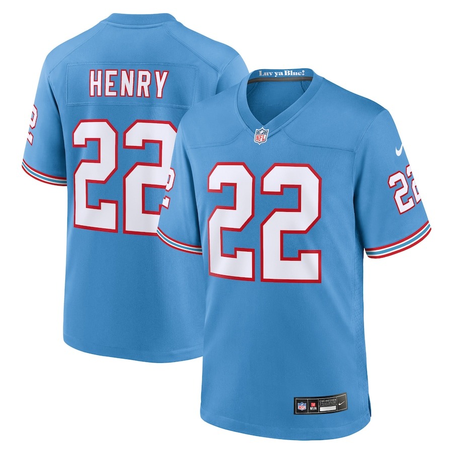Youth Tennessee Titans Derrick Henry Nike Light Blue Game Jersey - Jersey