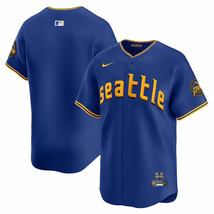 Men's Seattle Mariners  Nike Royal City Connect Limited Jersey - Jersey