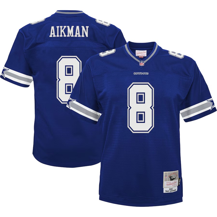 Youth Dallas Cowboys Troy Aikman Mitchell & Ness Navy Retired Player Legacy Jersey - Jersey
