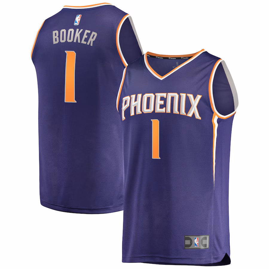 Men's Phoenix Suns Devin Booker Fanatics Purple Fast Break Replica Player Jersey - Icon Edition - Jersey