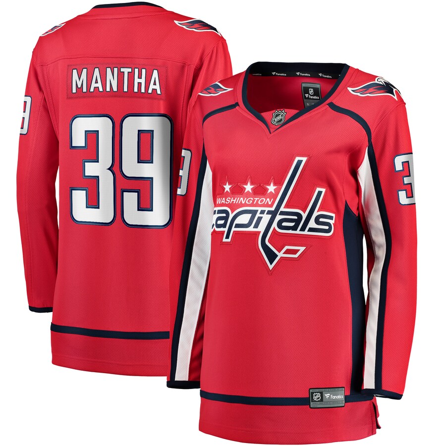 Women's Washington Capitals Anthony Mantha Fanatics Branded Red 2017/18 Home Breakaway Replica Jersey - Jersey
