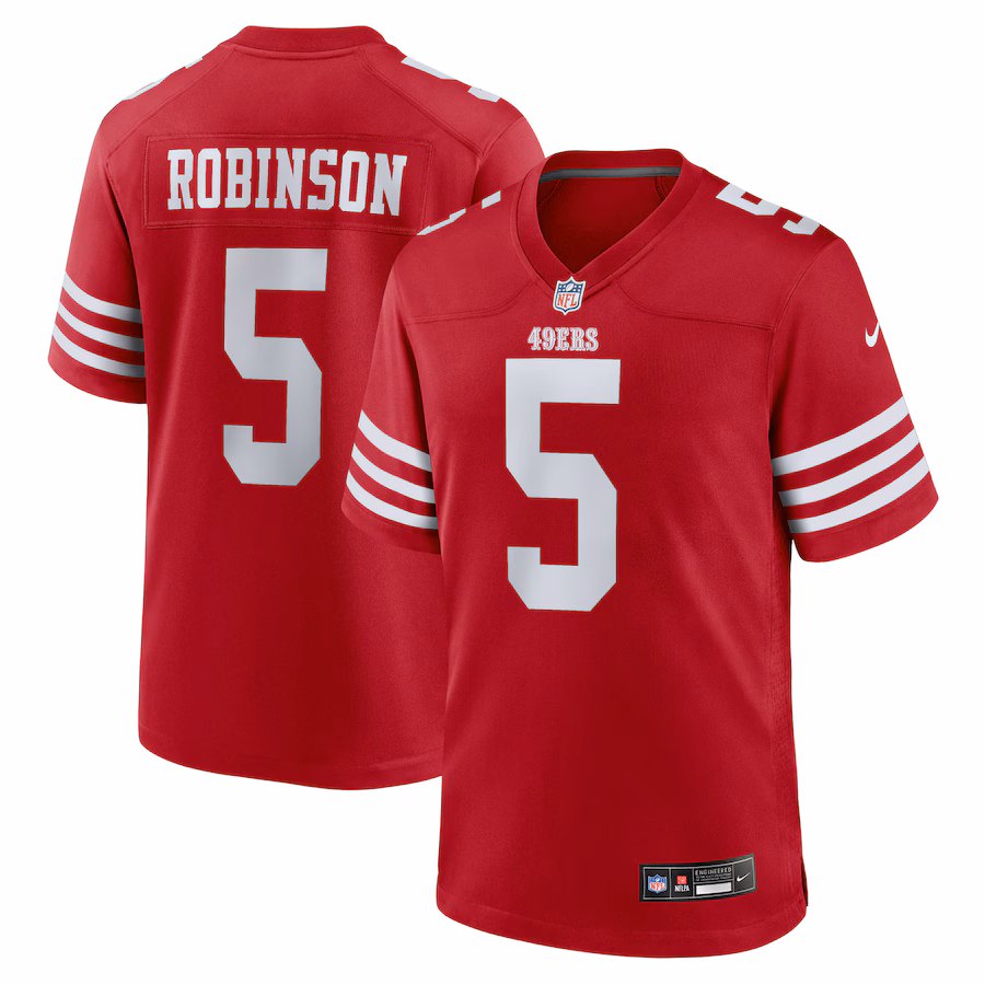 Men's San Francisco 49ers Demarcus Robinson Nike Scarlet Team Game Jersey - Jersey