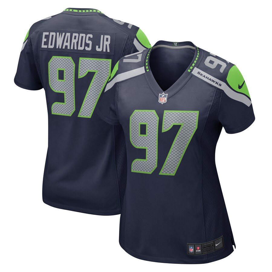 Women's Seattle Seahawks Mario Edwards Jr. Nike College Navy  Game Jersey - Jersey