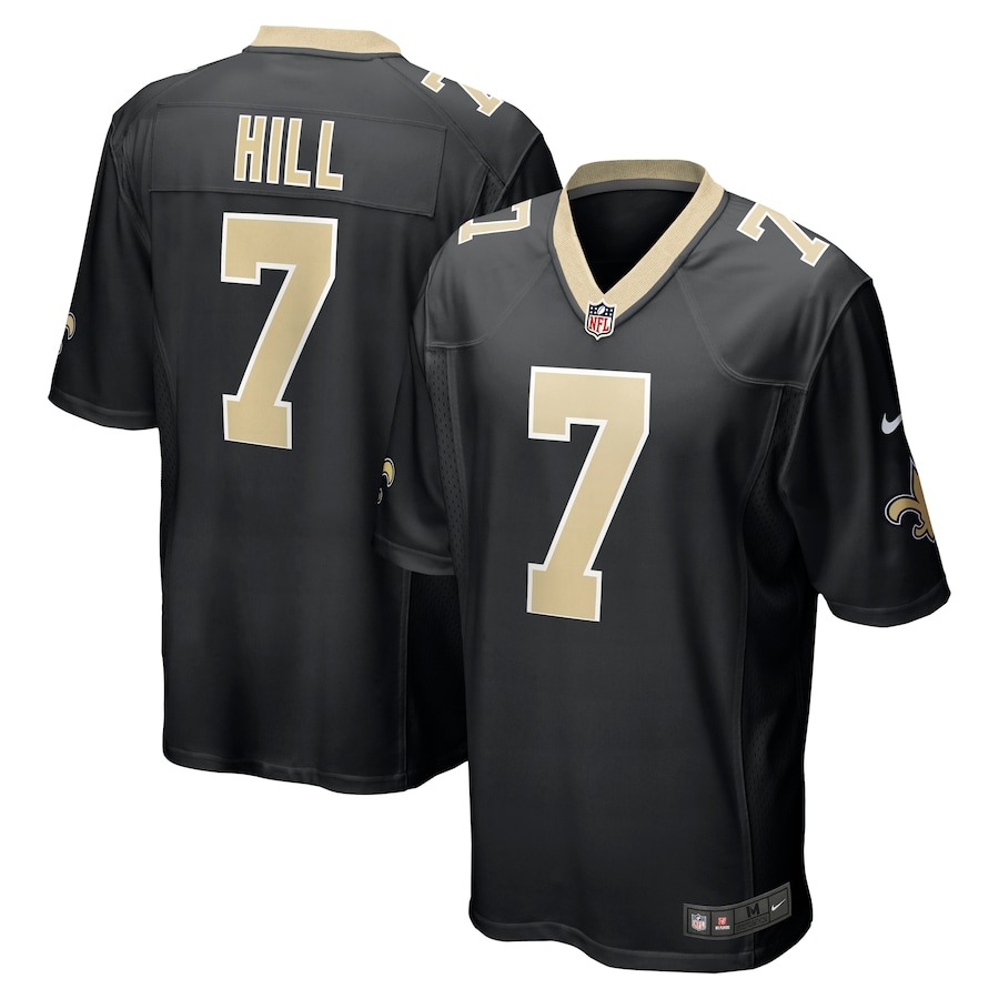 Men's New Orleans Saints Taysom Hill Nike Black Game Jersey - Jersey