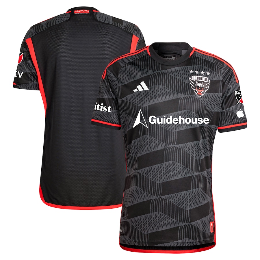 Men's D.C. United  adidas Black 2024 The Icon Kit Authentic Jersey - Jersey
