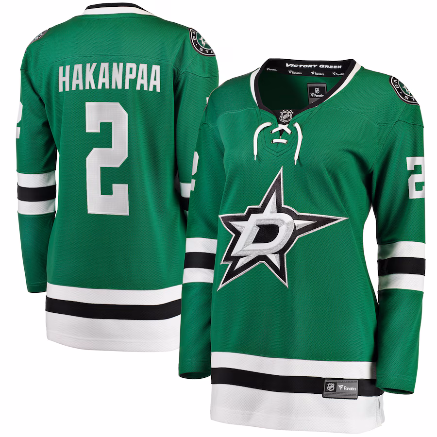Women's Dallas Stars Jani Hakanpaa Fanatics Kelly Green Home Breakaway Player Jersey - Jersey