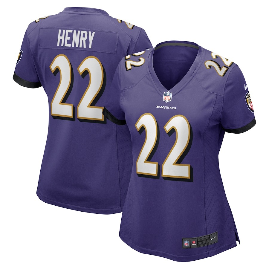 Women's Baltimore Ravens Derrick Henry Nike Purple Game Player Jersey - Jersey