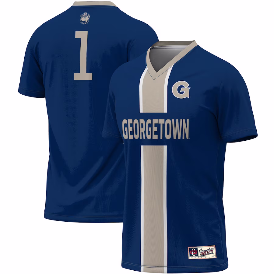 #1 Georgetown Hoyas ProSphere Unisex Lightweight Soccer Jersey - Navy - Jersey