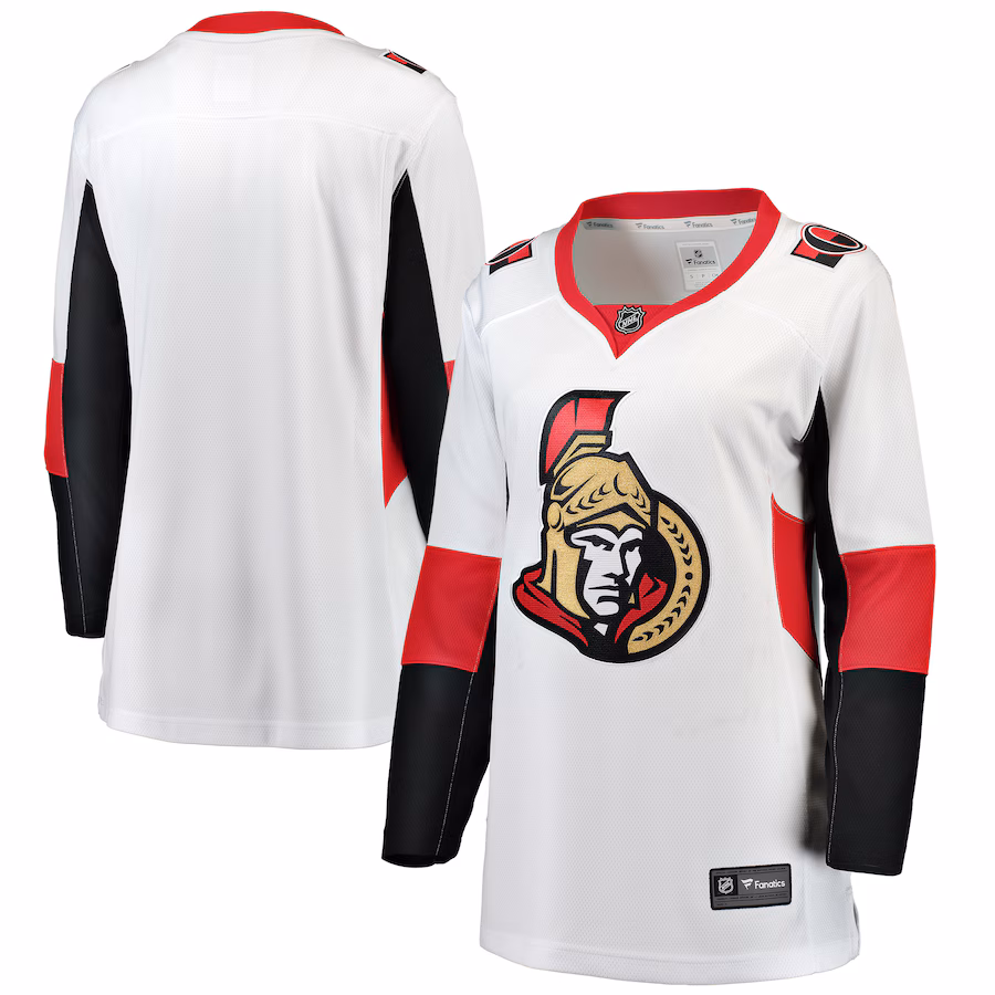 Women's Ottawa Senators Fanatics White Away Breakaway Jersey - Jersey