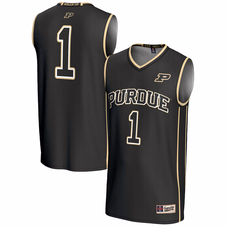 Male GameDay Greats #1  Black Purdue Boilermakers  Lightweight Basketball Jersey - Jersey