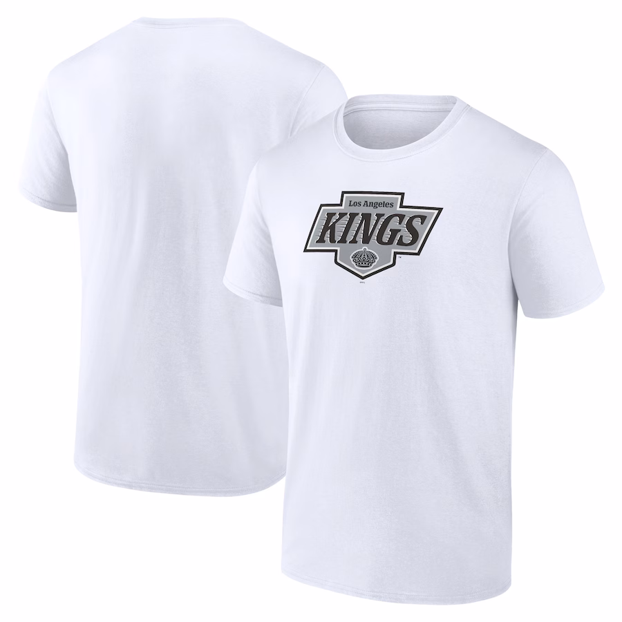 Men's Los Angeles Kings Fanatics White New Primary Logo T-Shirt - Jersey