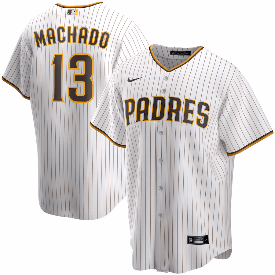 Men's San Diego Padres Manny Machado Nike White Home Replica Player Jersey - Jersey