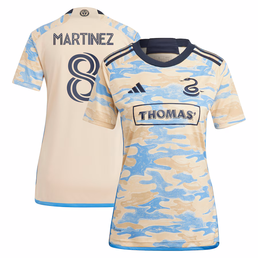 Women's Philadelphia Union Jose Martinez adidas Tan 2023 For Philly Replica Jersey - Jersey
