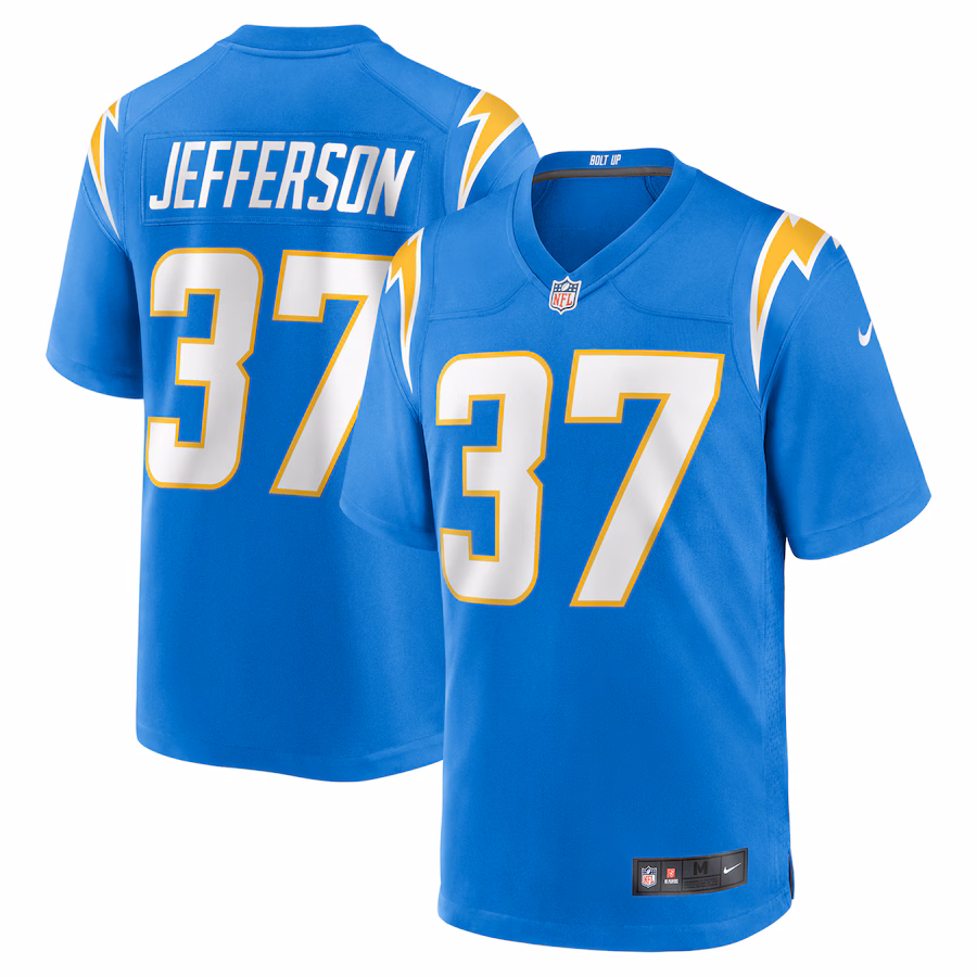 Men's Los Angeles Chargers Tony Jefferson Nike  Powder Blue Team Game Jersey - Jersey