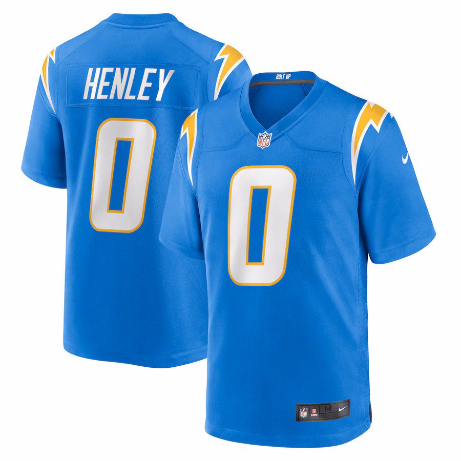 Men's Los Angeles Chargers Daiyan Henley Nike Powder Blue Team Game Jersey - Jersey