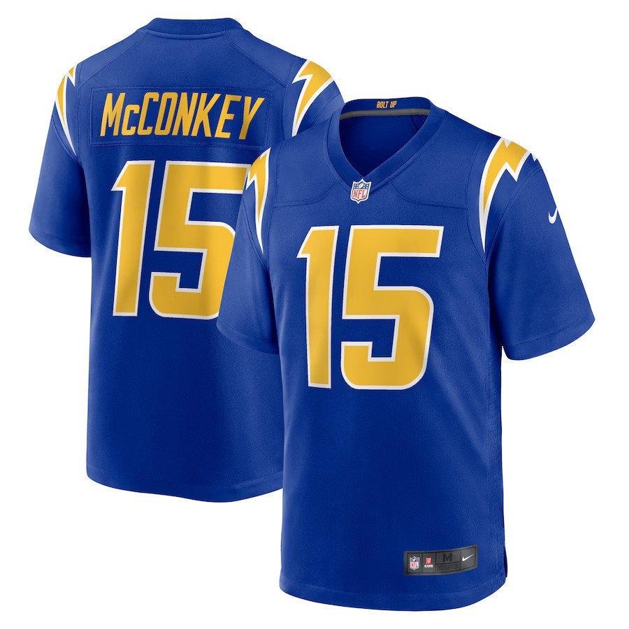 Men's Los Angeles Chargers Ladd McConkey Nike  Royal Alternate Game Jersey - Jersey