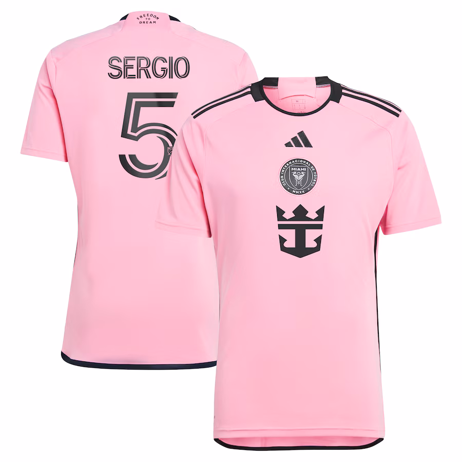 Men's Inter Miami CF Sergio Busquets adidas Pink 2024 2getherness Replica Player Jersey - Jersey