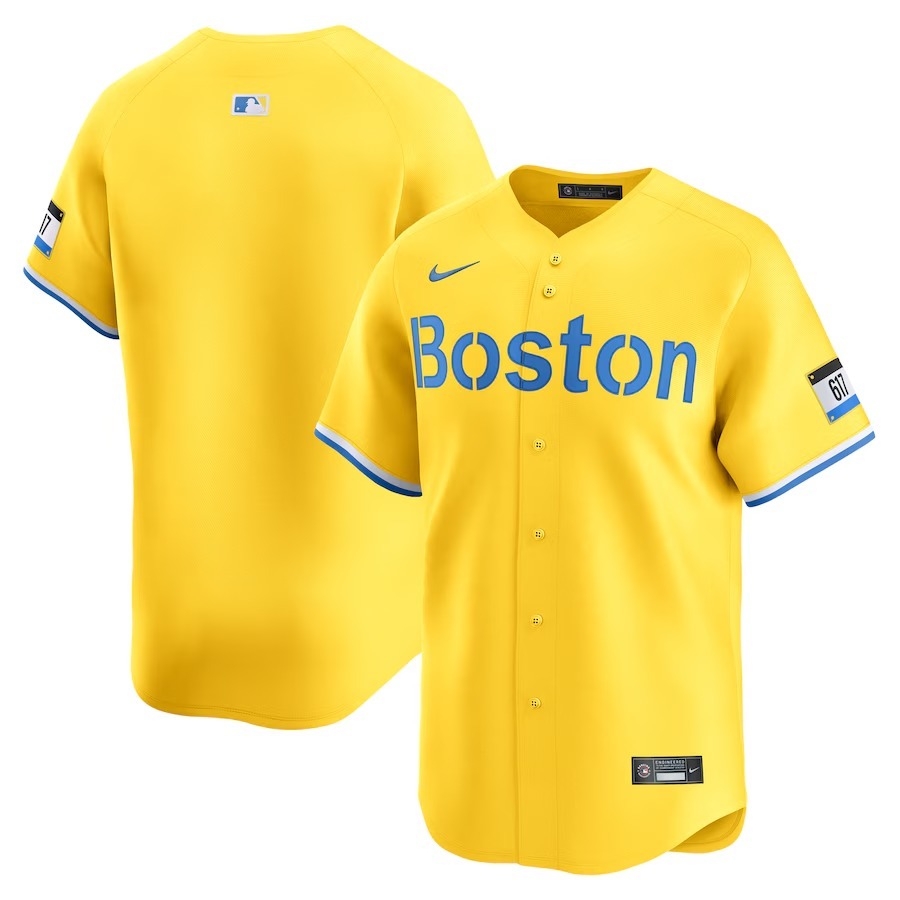 Men's Boston Red Sox  Nike Gold City Connect Limited Jersey - Jersey