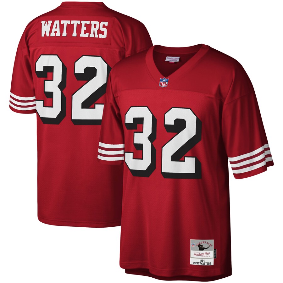 Men's San Francisco 49ers Ricky Watters Mitchell & Ness Scarlet Legacy Replica Jersey - Jersey