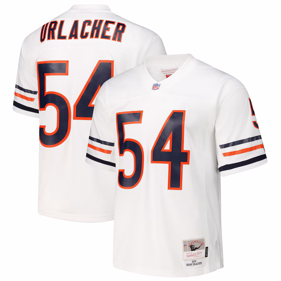 Men's Chicago Bears Brian Urlacher Mitchell & Ness White 2000 Legacy Replica Jersey - Jersey
