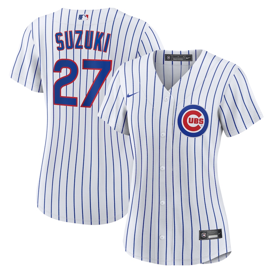 Women's Chicago Cubs Seiya Suzuki Nike White Home Replica Jersey - Jersey