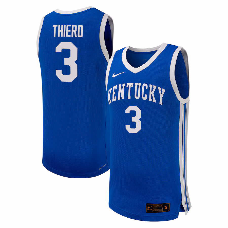 Adou Thiero Kentucky Wildcats Nike NIL Basketball Replica Player Jersey - Royal - Jersey