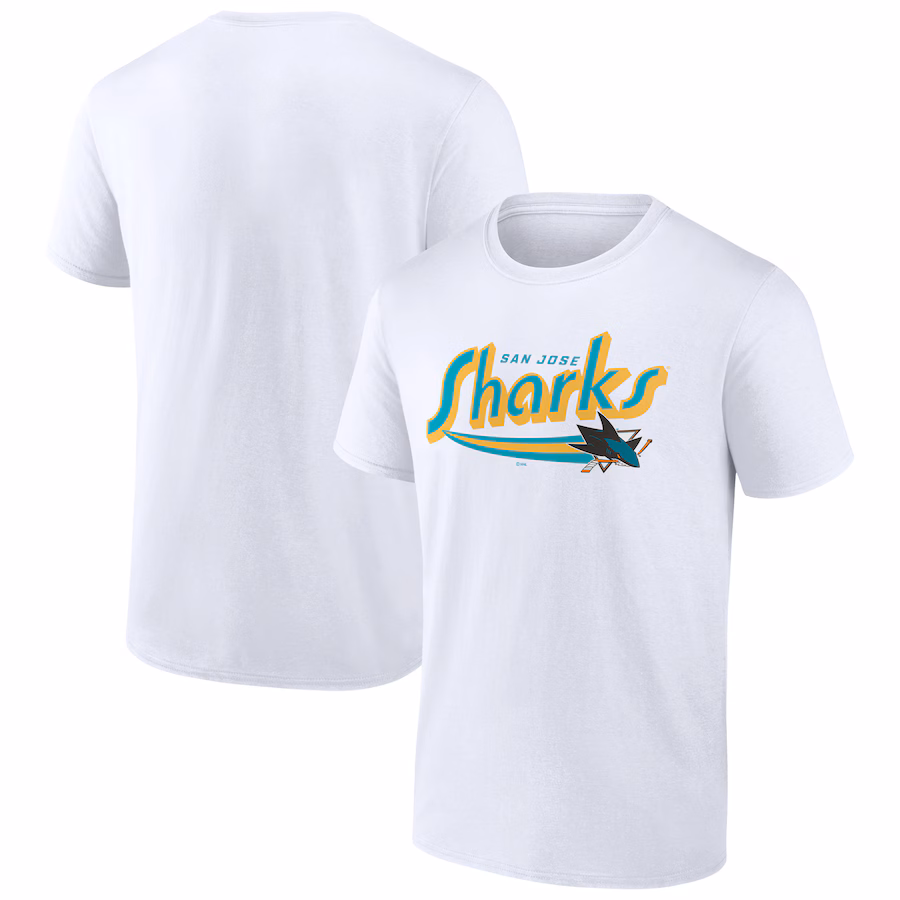 Men's San Jose Sharks White Special Edition 2.0 Jersey Inspired T-Shirt - Jersey