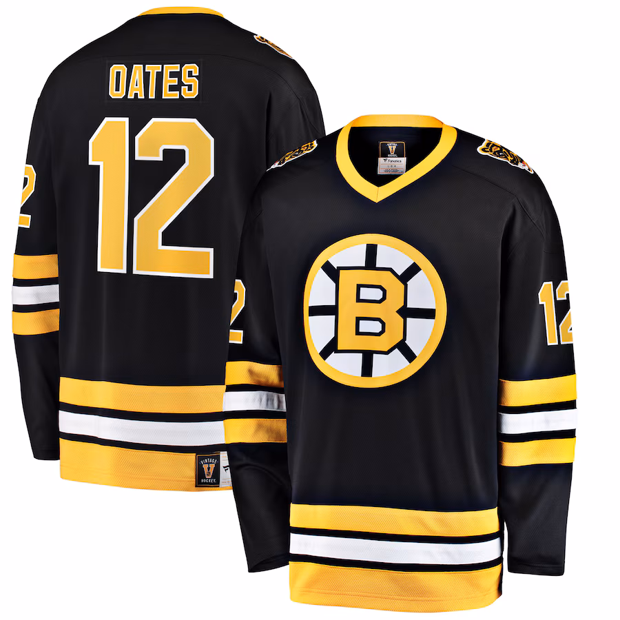 Men's Boston Bruins Adam Oates Fanatics Black Premier Breakaway Retired Player Jersey - Jersey