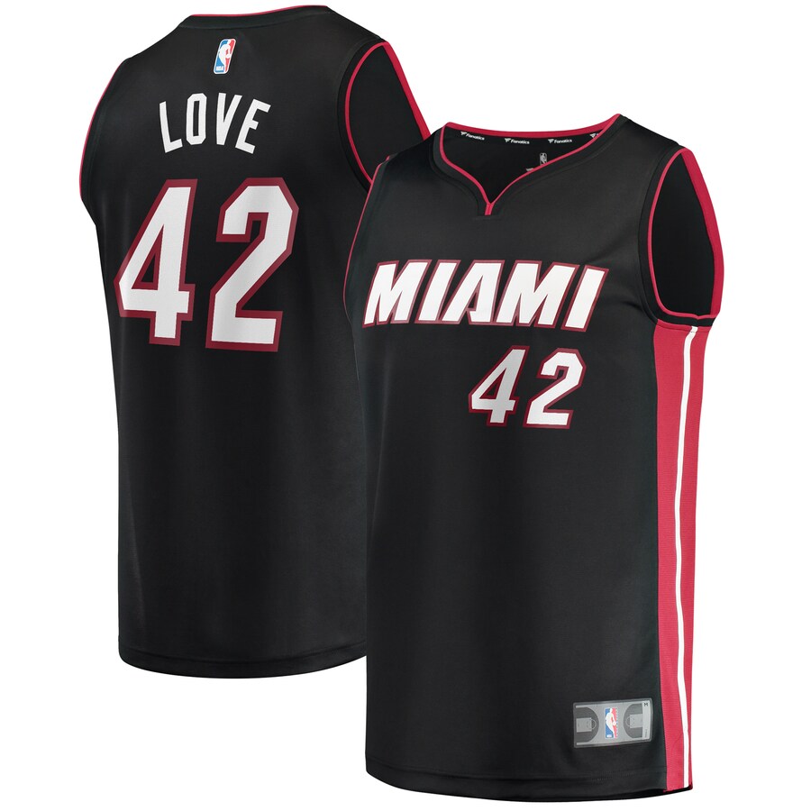 Youth Miami Heat Kevin Love Fanatics Black Fast Break Player Jersey - Icon Edition - Jersey