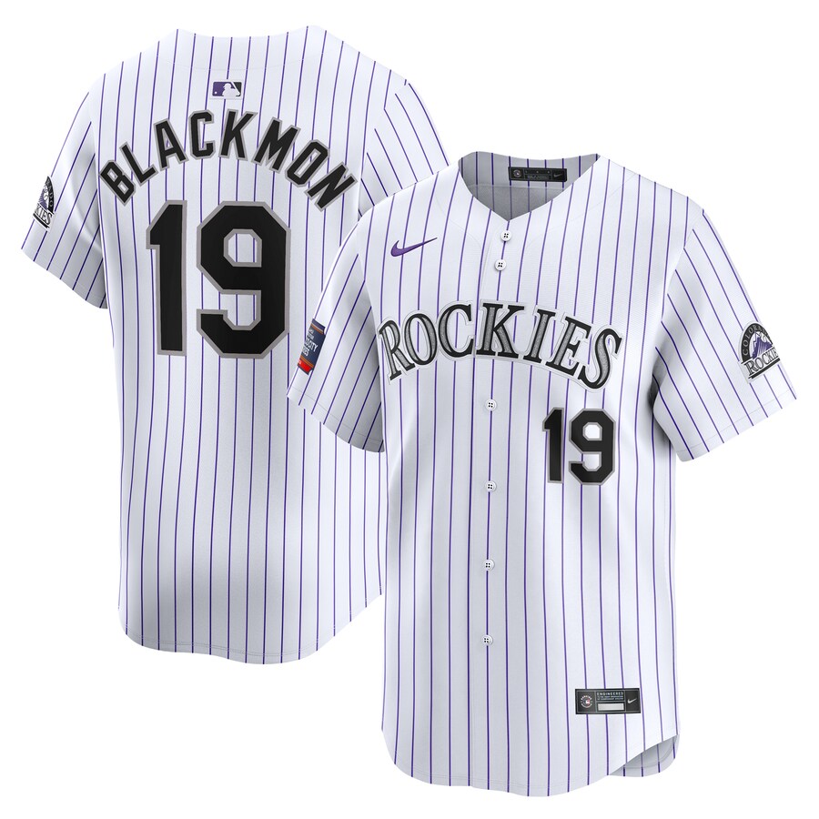 Men's Colorado Rockies Charlie Blackmon Nike White 2024 MLB World Tour Mexico City Series Home Limited Player Jersey - Jersey