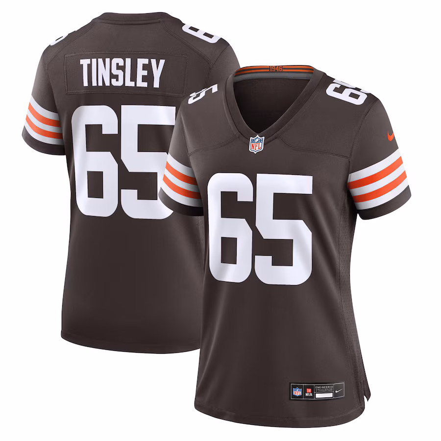 Women's Cleveland Browns Dartanyan Tinsley Nike Brown Team Game Jersey - Jersey