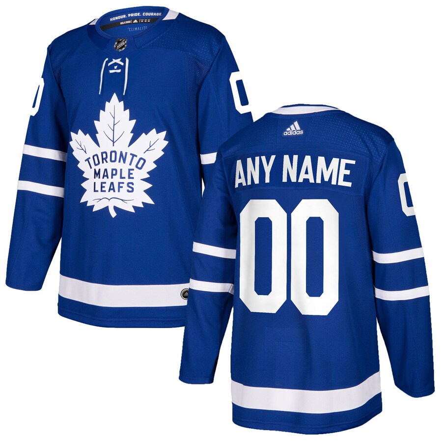 Men's Toronto Maple Leafs adidas Blue Authentic Custom Jersey - Jersey