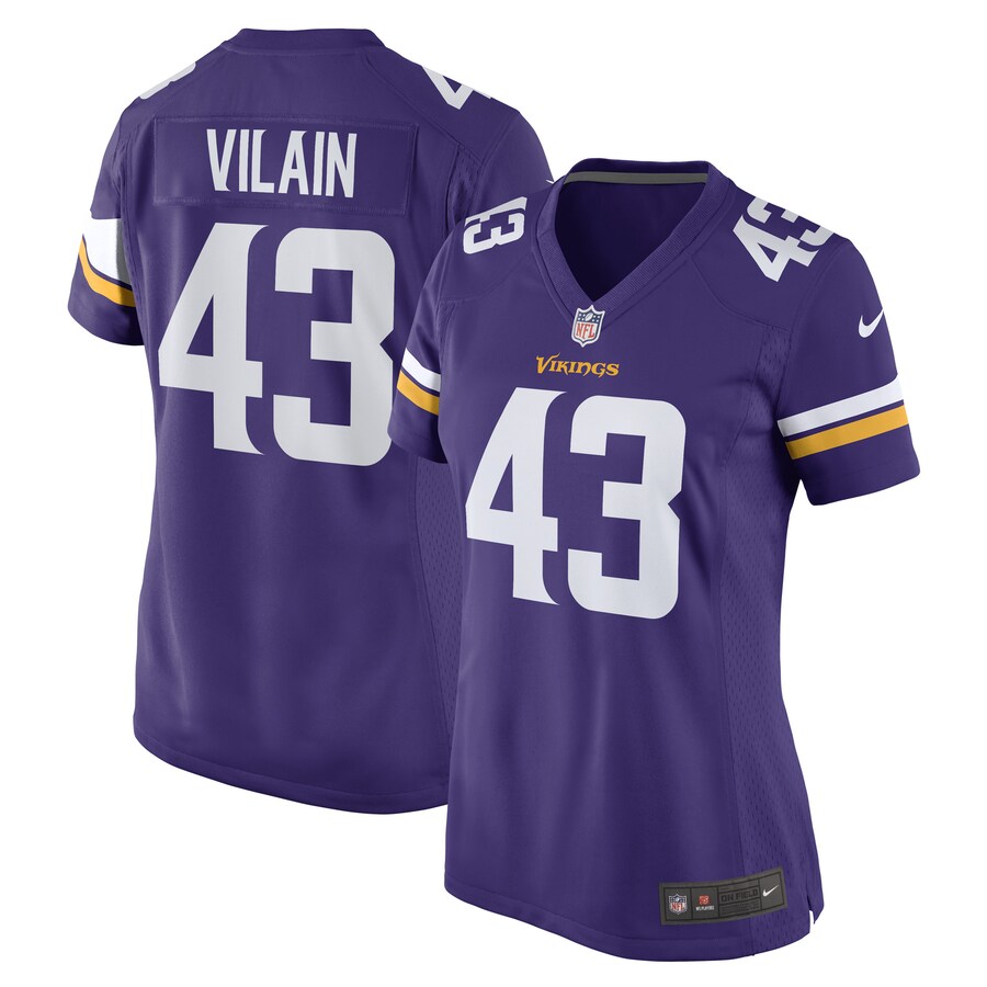 Women's Minnesota Vikings Luiji Vilain Nike Purple Game Player Jersey - Jersey