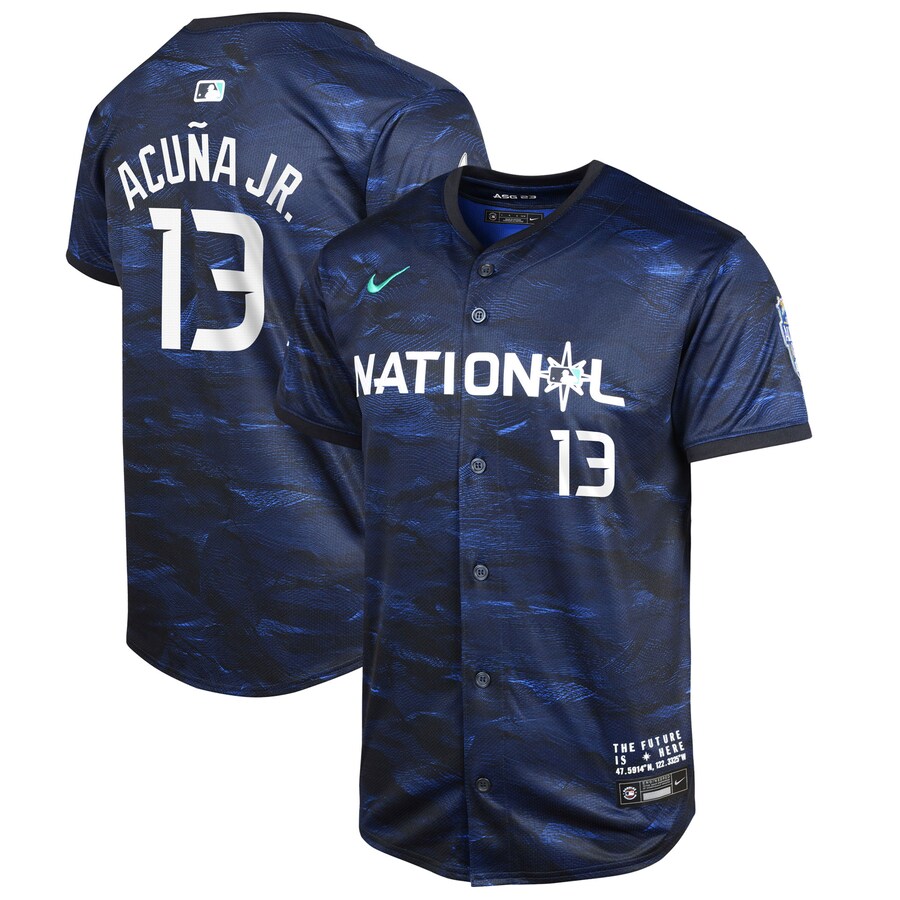 Youth National League Ronald Acuña Jr. Nike Royal 2023 MLB All-Star Game Limited Player Jersey - Jersey