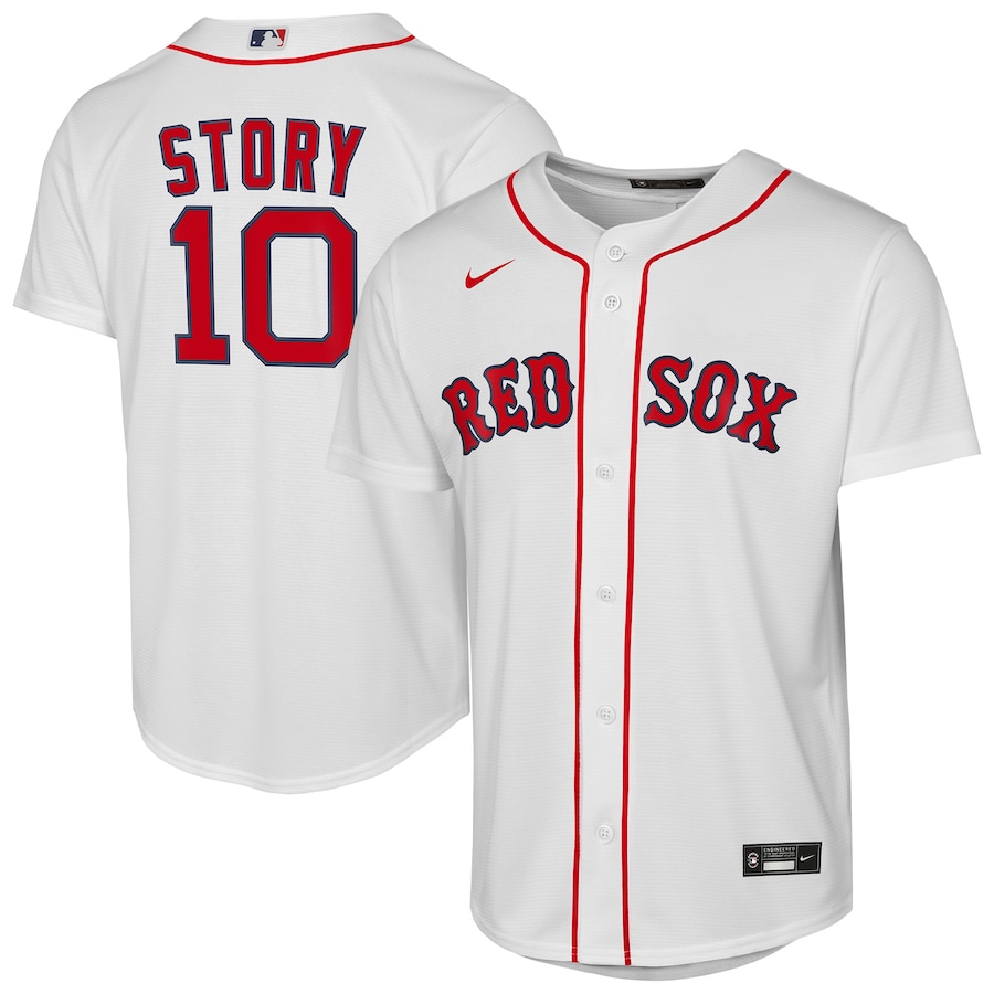Youth Boston Red Sox Trevor Story Nike White Home Replica Player Jersey - Jersey