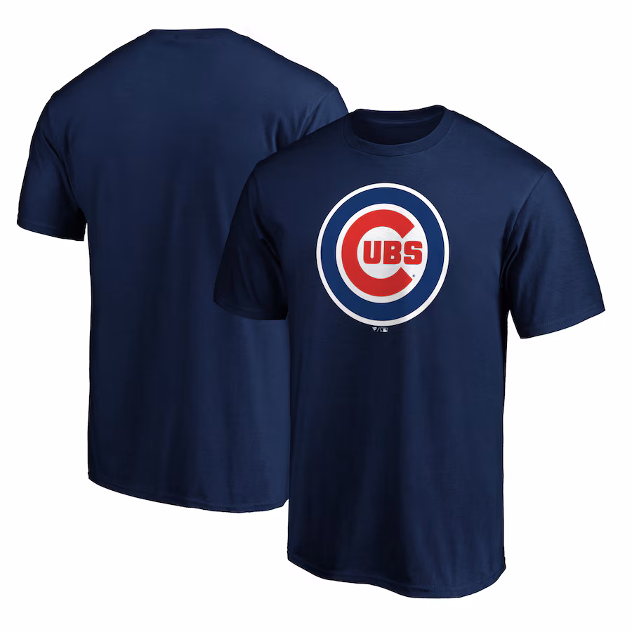 Men's Chicago Cubs Navy Official Team Logo T-Shirt - Jersey