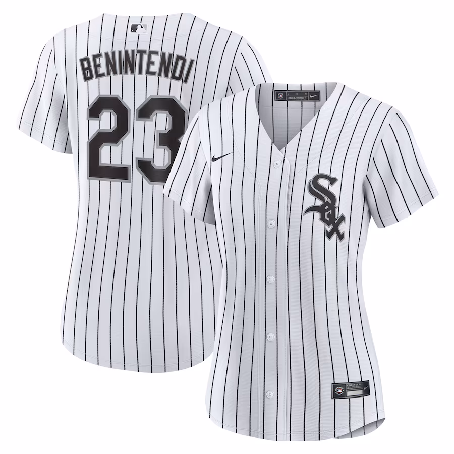 Women's Chicago White Sox Andrew Benintendi Nike White/Black Home Official Player Jersey - Jersey