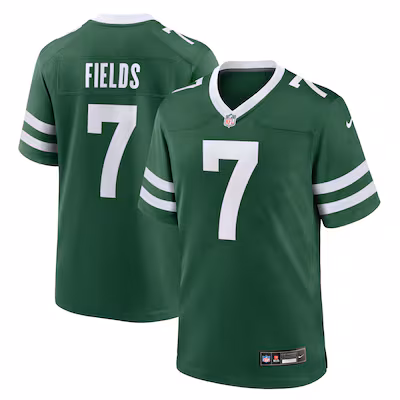 Youth New York Jets Justin Fields Nike Legacy Green Game Player Jersey - Jersey