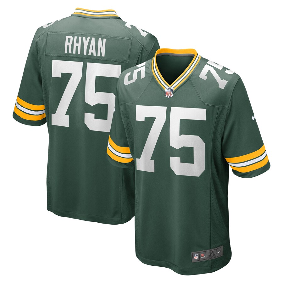 Men's Green Bay Packers Sean Rhyan Nike Green Game Player Jersey - Jersey