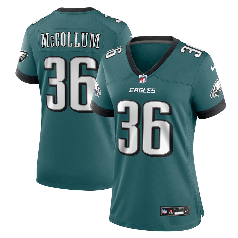 Women's Philadelphia Eagles Tristin McCollum Nike Midnight Green Team Game Jersey - Jersey