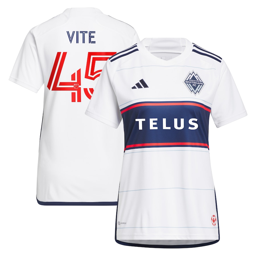 Women's Vancouver Whitecaps FC Pedro Vite adidas White 2023 Bloodlines Replica Player Jersey - Jersey