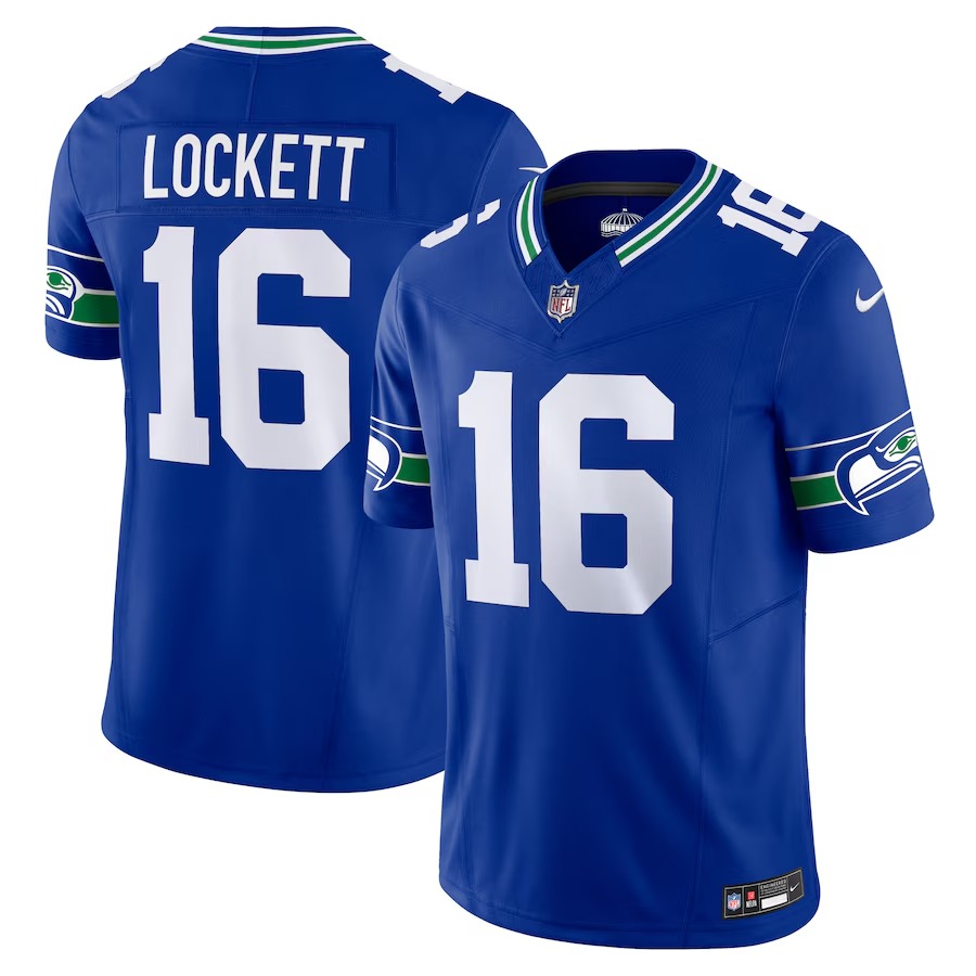 Men's Seattle Seahawks Tyler Lockett Nike Royal Vapor F.U.S.E. Limited Jersey - Jersey