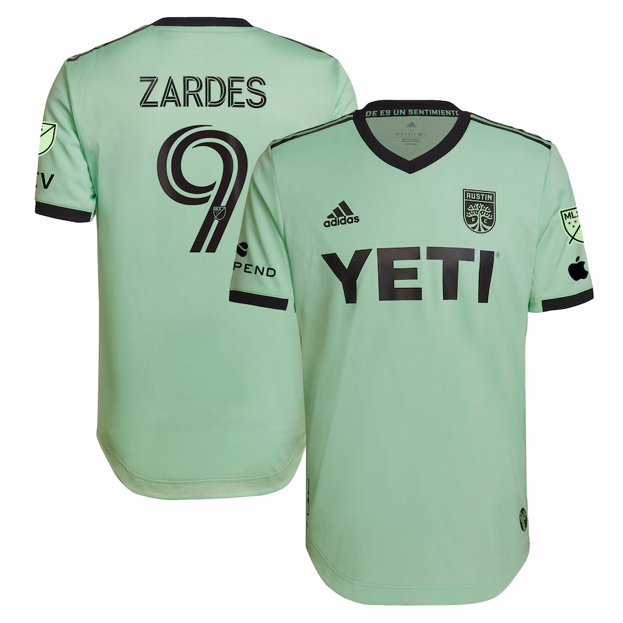 Men's Austin FC Gyasi Zardes adidas Mint 2023 The Sentimiento Kit Authentic Player Jersey - Jersey