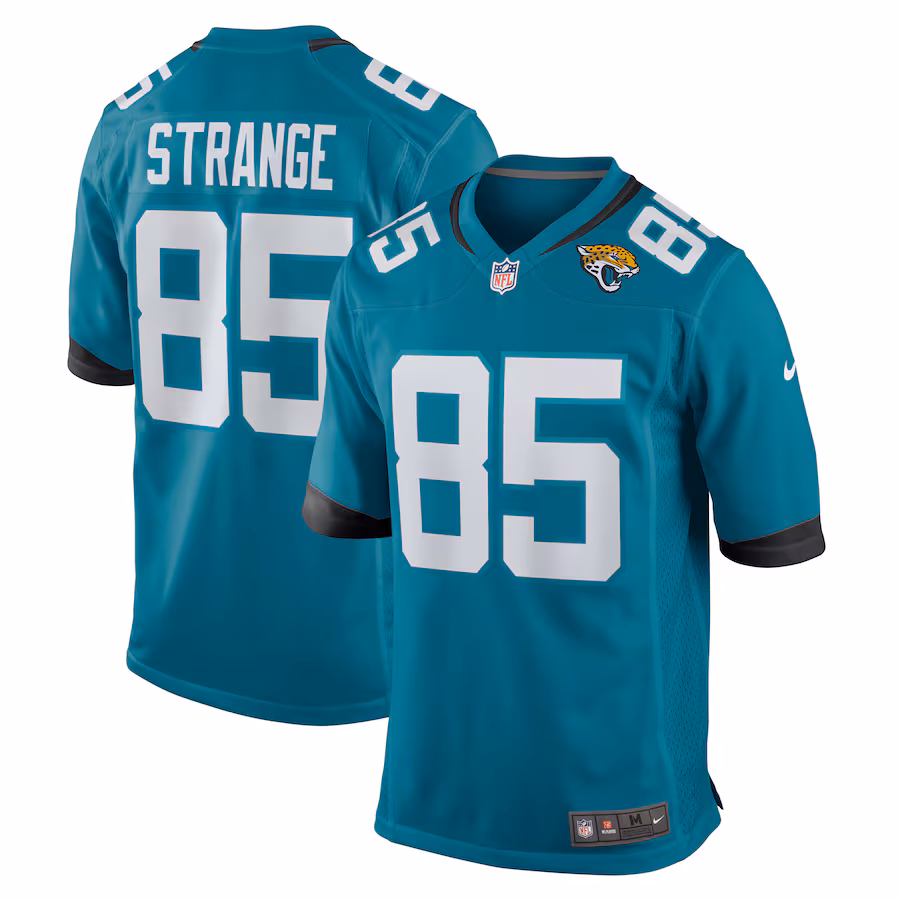 Men's Jacksonville Jaguars Brenton Strange Nike  Teal Team Game Jersey - Jersey