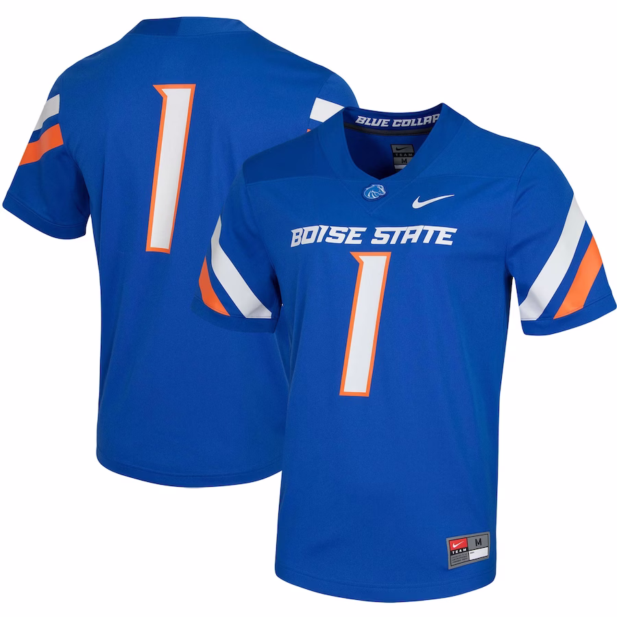 #1 Boise State Broncos Nike Untouchable Game Jersey - Royal - Jersey