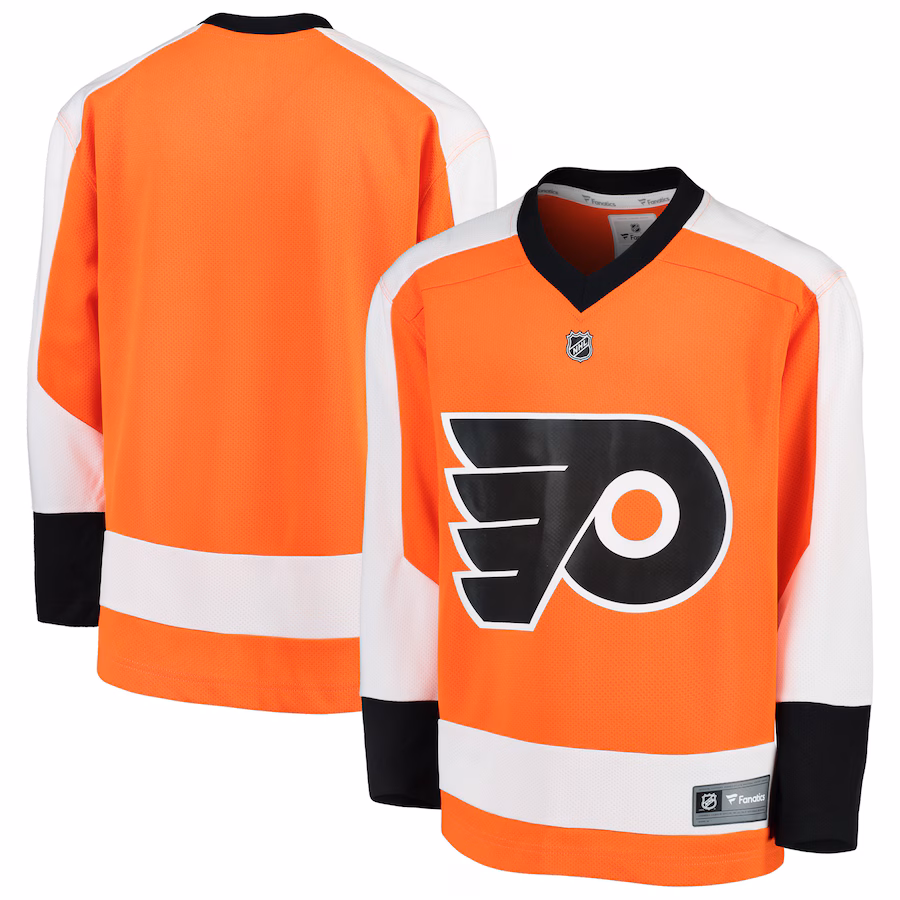 Youth Philadelphia Flyers Fanatics Orange Home Replica Blank Jersey - Jersey