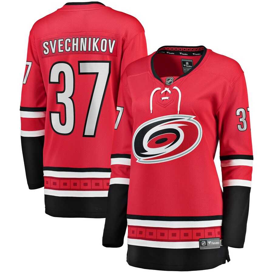 Women's Carolina Hurricanes Andrei Svechnikov Fanatics Branded Red Alternate Breakaway Player Jersey - Jersey