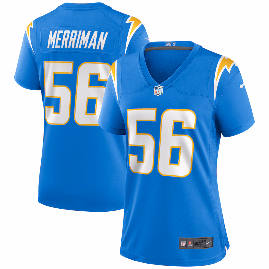 Women's Los Angeles Chargers Shawne Merriman Nike Powder Blue Game Retired Player Jersey - Jersey