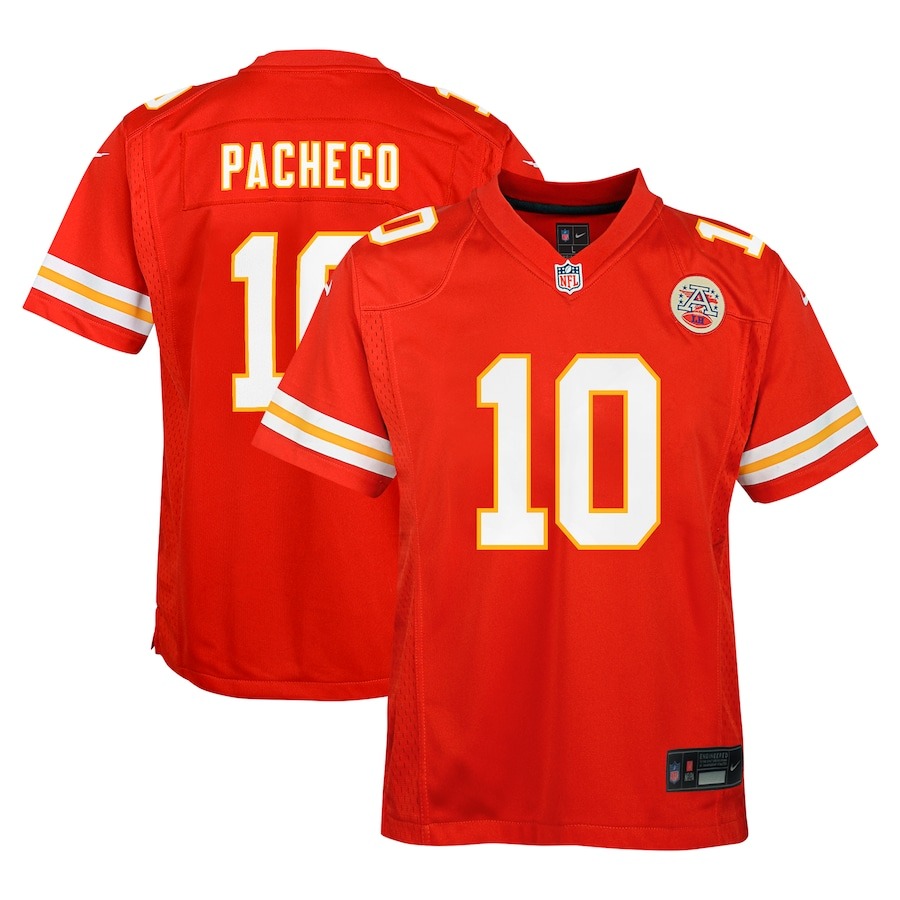 Youth Kansas City Chiefs Isiah Pacheco Nike Red Team Player Game Jersey - Jersey